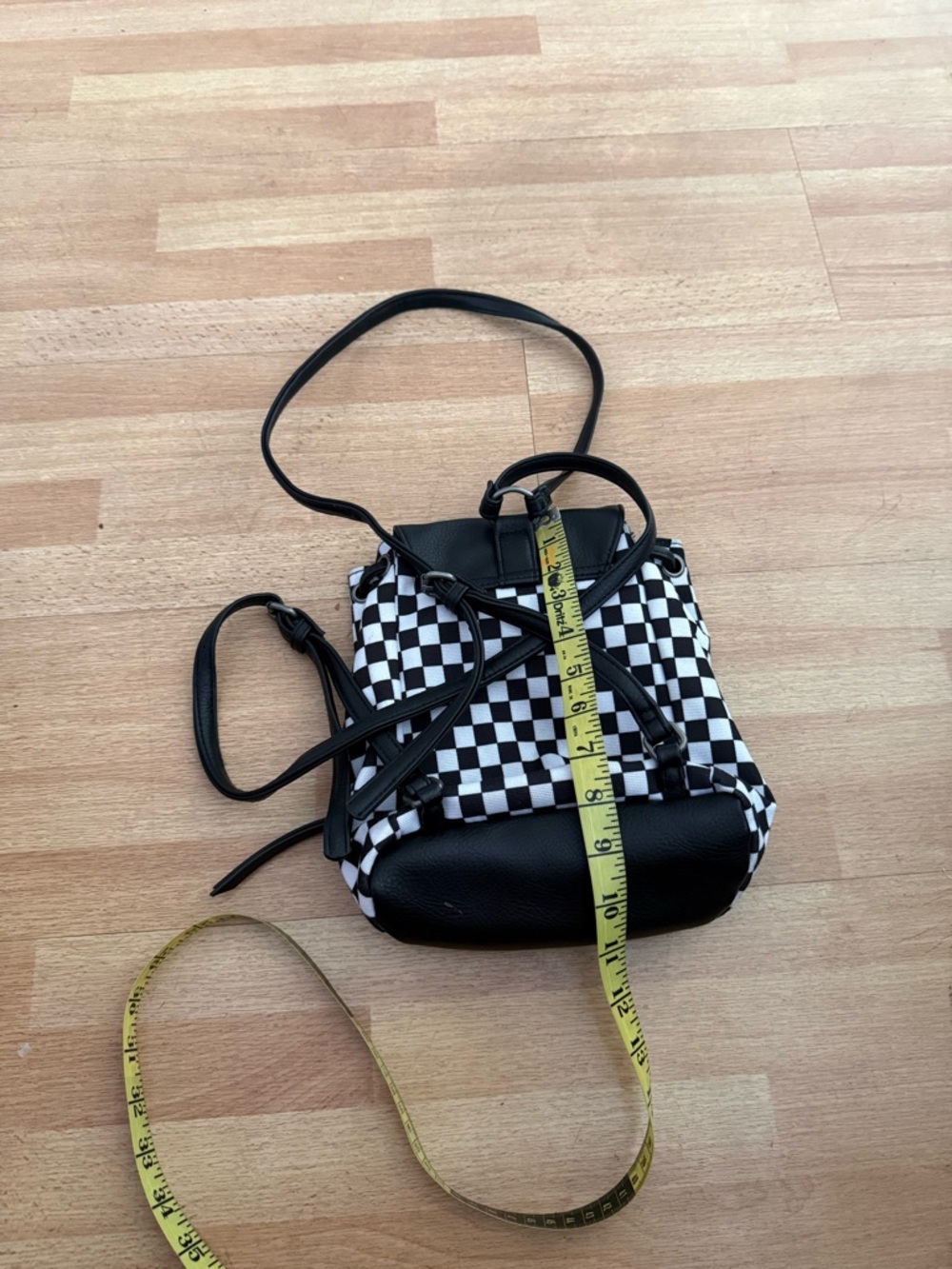 Vans Black & White Checkerboard Mini Backpack - Picture 2 of 8